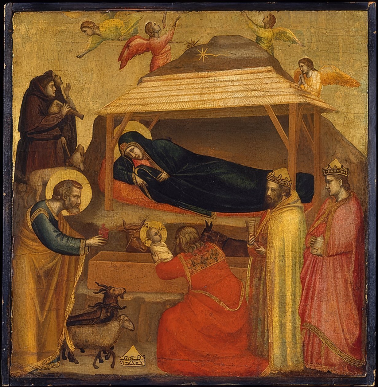 Adoração dos reis. Por volta de 1320 de Giotto di Bondone