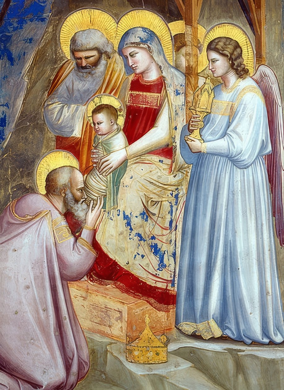 A adoração dos reis. Detalhe. 1305 de Giotto di Bondone