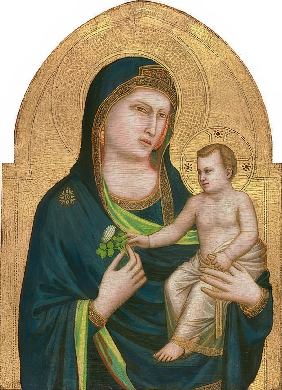 Madonna e criança. Por volta de 1310-15 de Giotto di Bondone