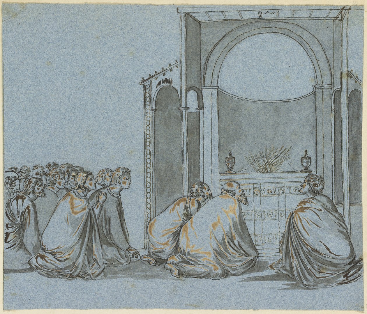 Oração para o florescimento das varas de Giotto di Bondone