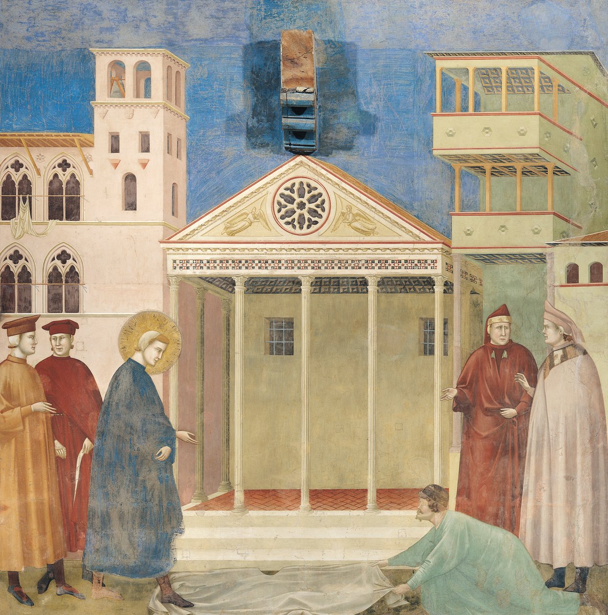 São Francisco Honrado por um Homem Simples, 1297-99 de Giotto di Bondone