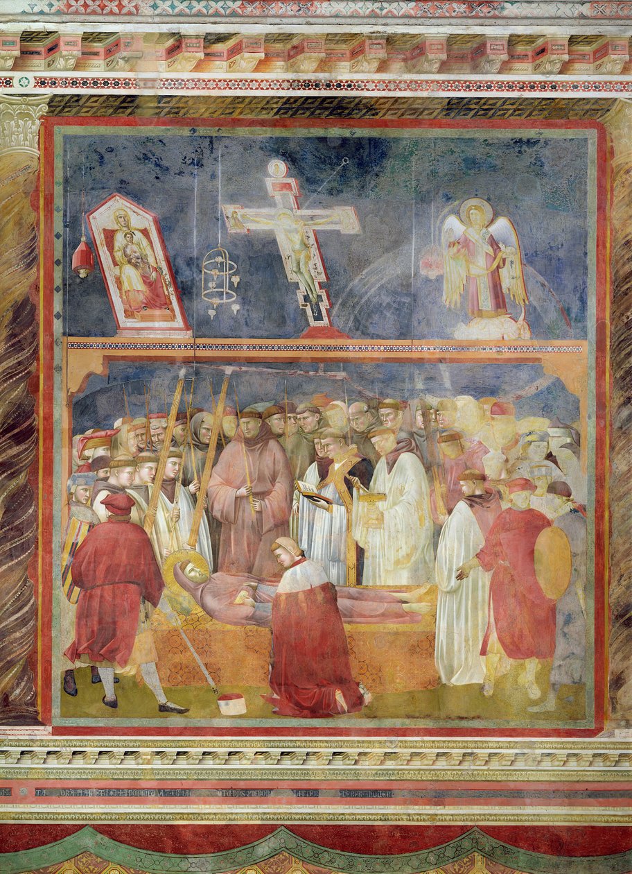São Jerônimo Verificando os estigmas no corpo de São Francisco, 1296-97 de Giotto di Bondone