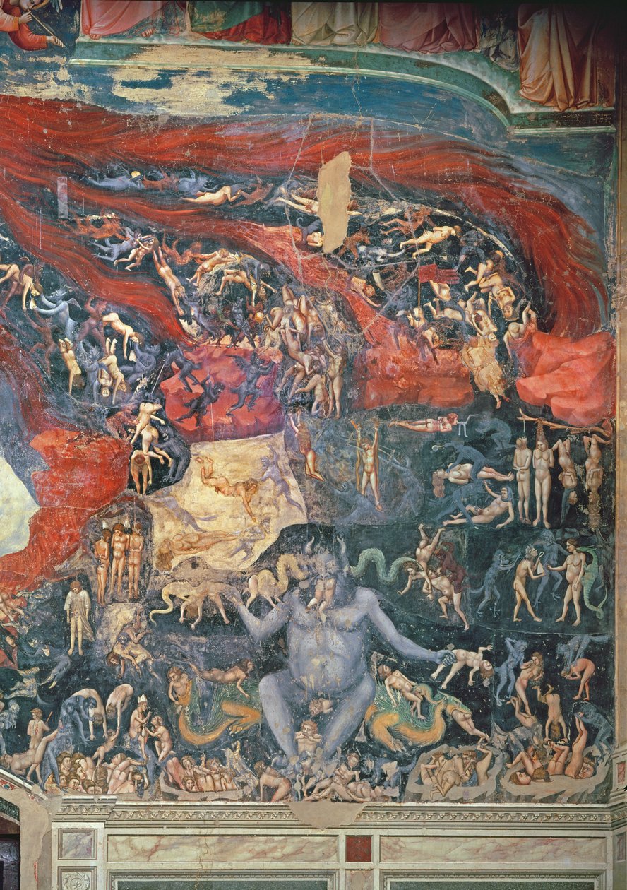 O Juízo Final, detalhe do Inferno, 1303-05 (ver também 65227) de Giotto di Bondone