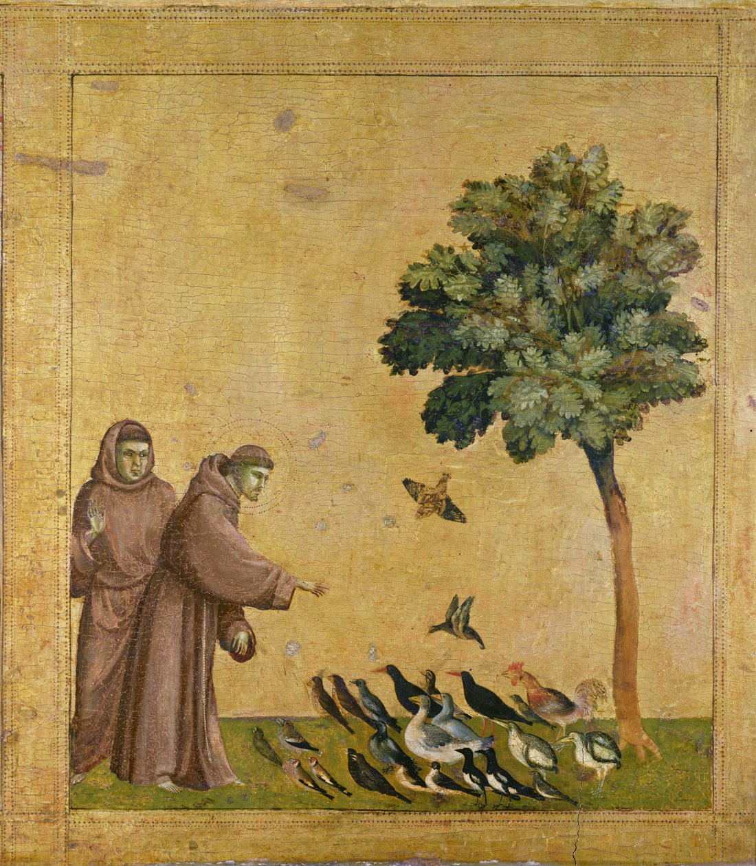 O Sermão dos Pássaros de Giotto di Bondone