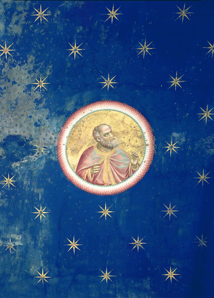 Um Profeta, do cofre do teto, c.1305 de Giotto di Bondone