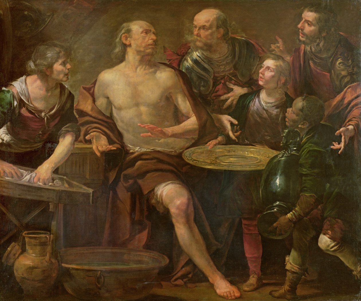 Phocion recusando os presentes de Alexander de Giovacchino Assereto