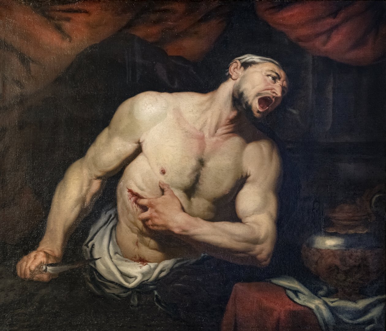 O suicídio de Catão de Giovan Battista Langetti