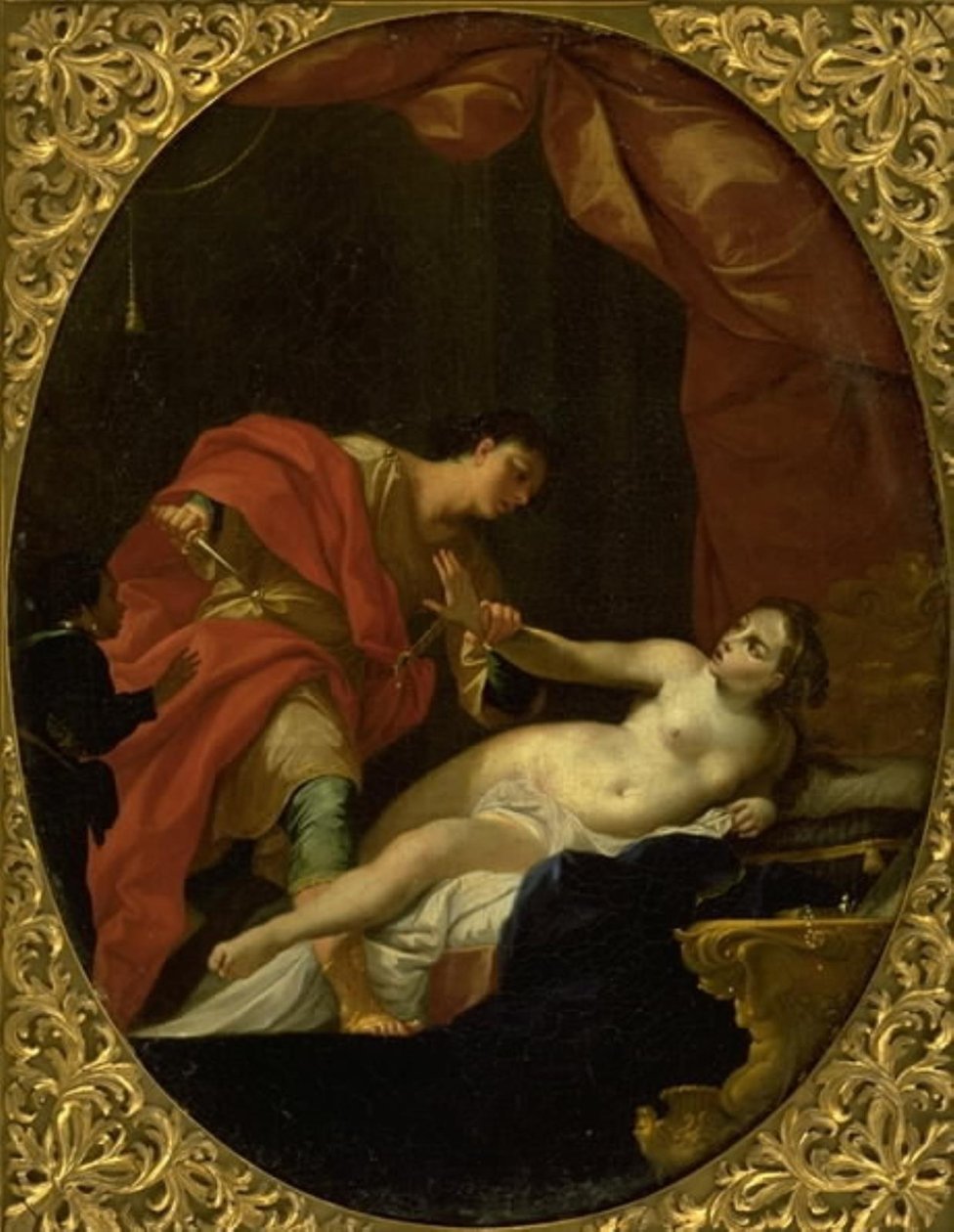 Tarquin Ameaçando Lucretia de Giovan Gioseffo dal Sole