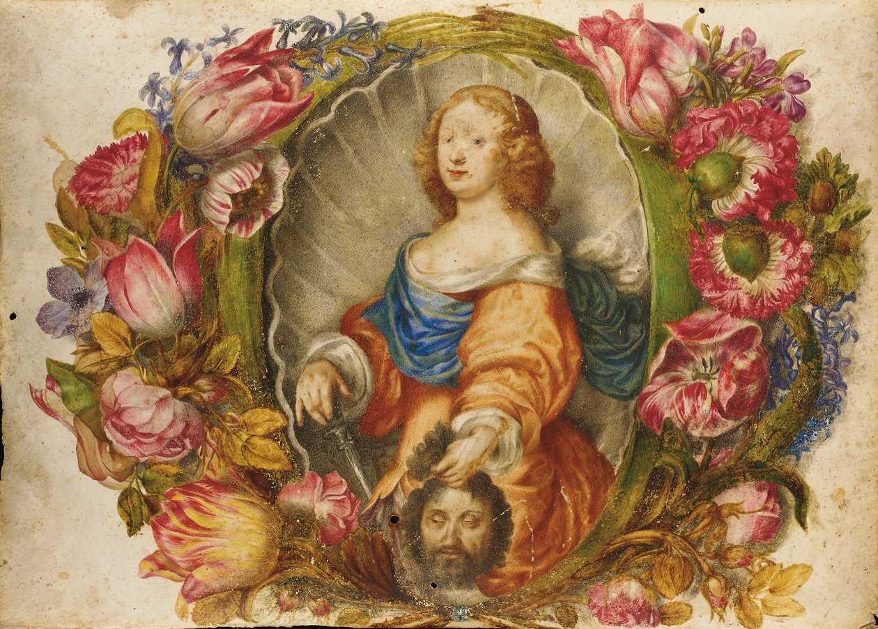 Retrato da Grã-duquesa Vittoria della Rovere como Judith de Giovanna Garzoni