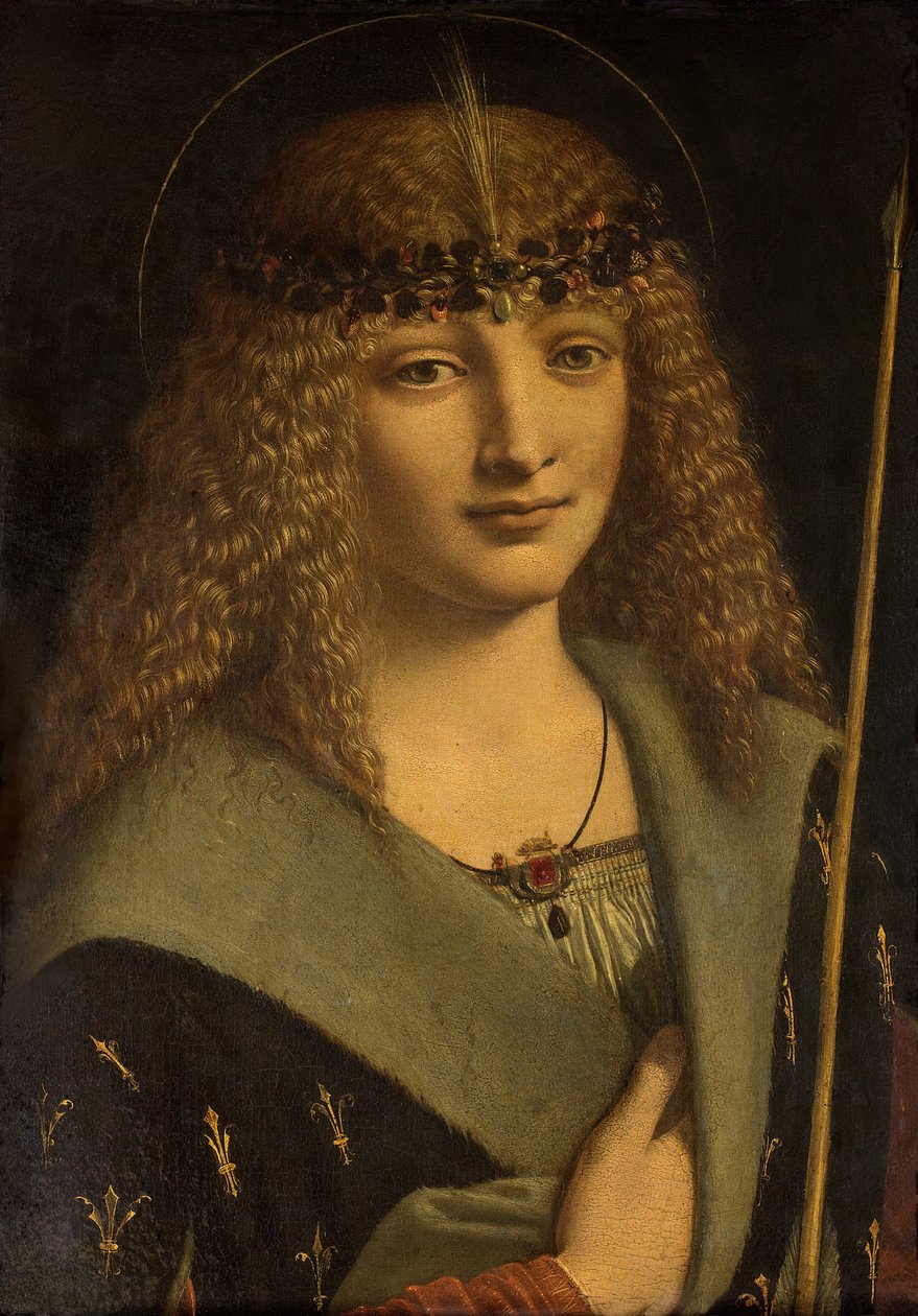 Retrato, de, um, menino, como, são, sebastian de Giovanni Antonio Boltraffio