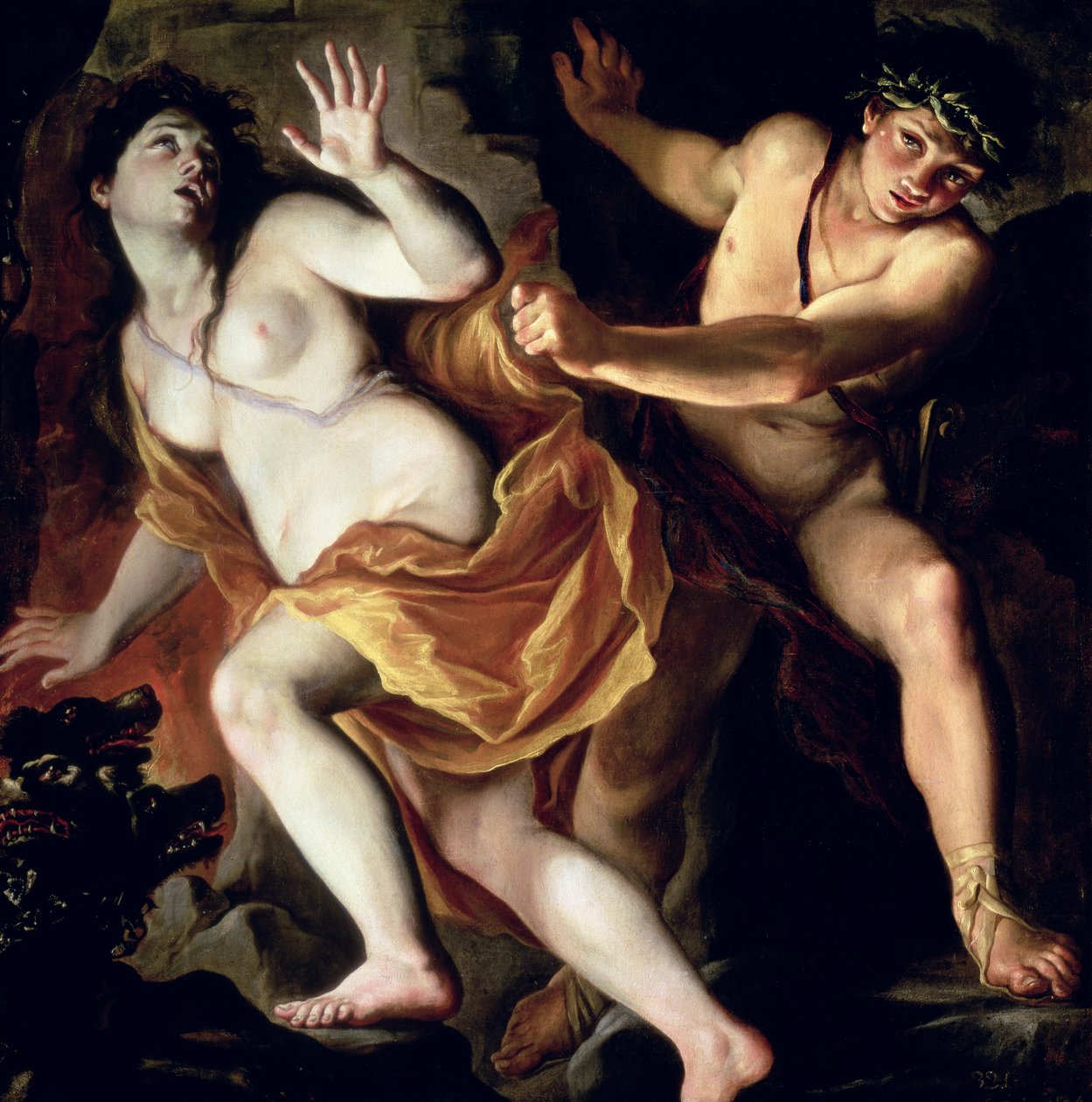 Orfeu e Eurídice, 1695-1705 de Giovanni Antonio Burrini or Burino