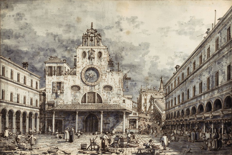Campo San Giacomo di Rialto de Giovanni Antonio Canal