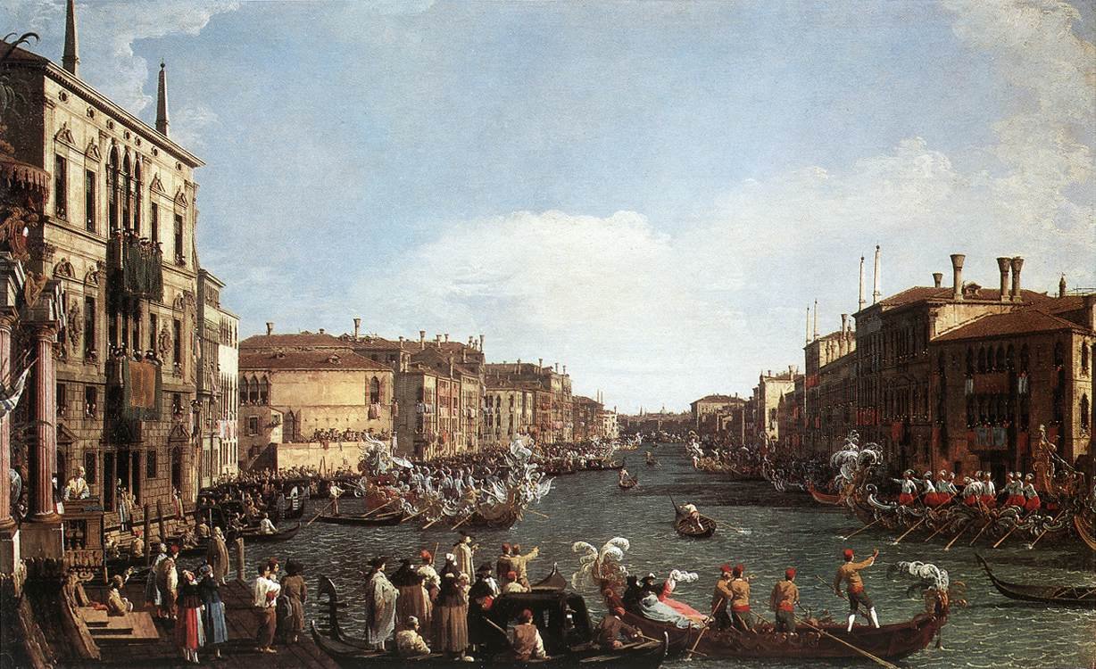 Uma regata no Grande Canal de Giovanni Antonio Canal