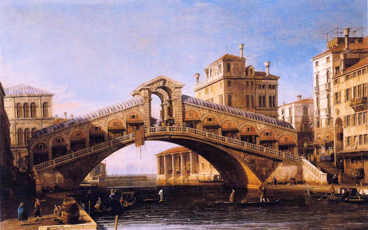 Capriccio da Ponte Rialto com a Laguna Beyond.JPG de Giovanni Antonio Canal