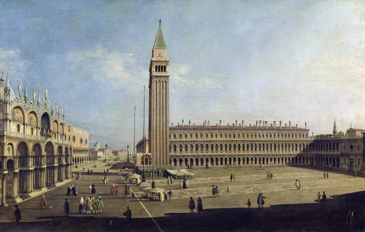 Piazza San Marco, Veneza de Giovanni Antonio Canal
