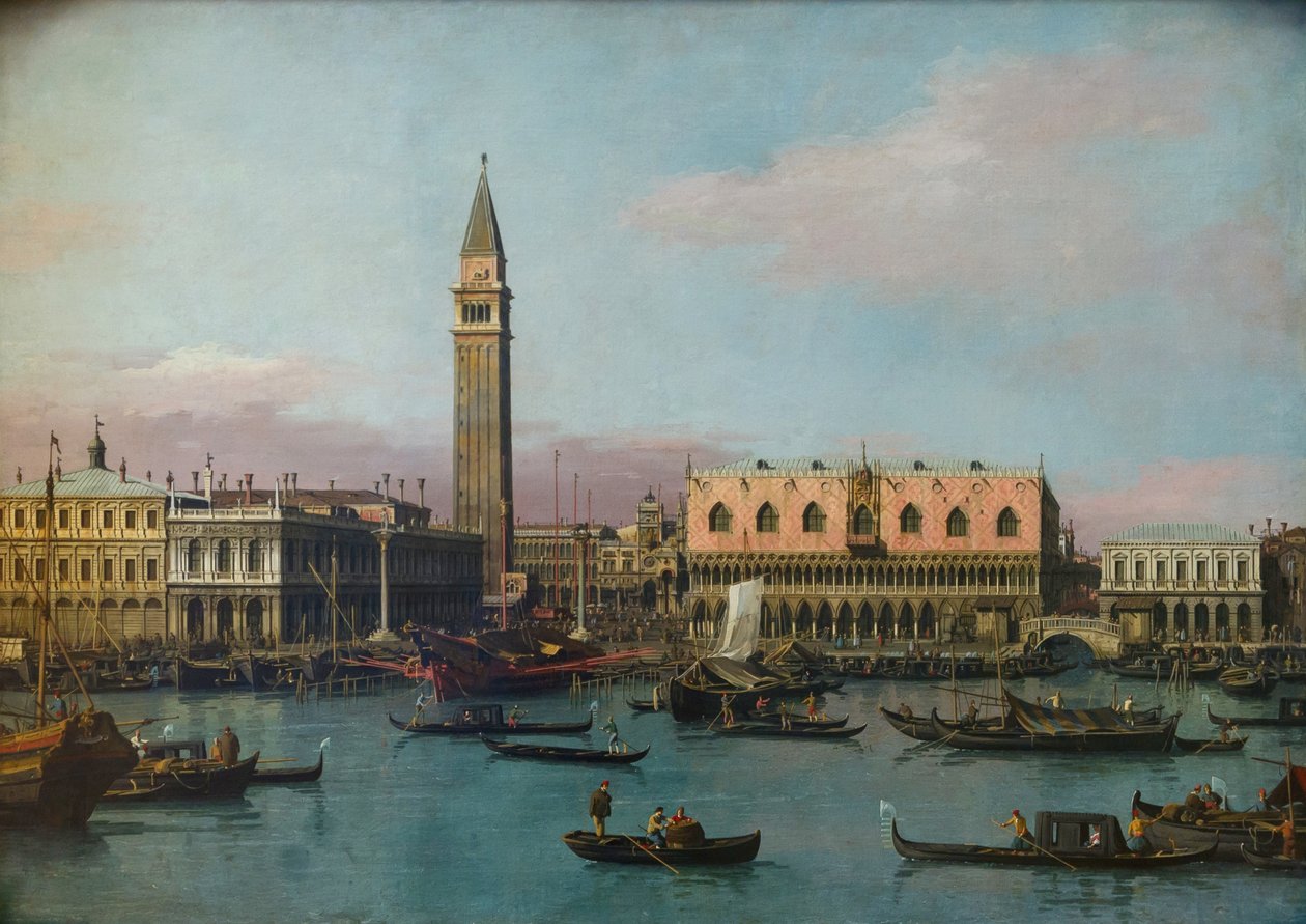 Piazzetta und Riva degli Schiavoni de Giovanni Antonio Canal