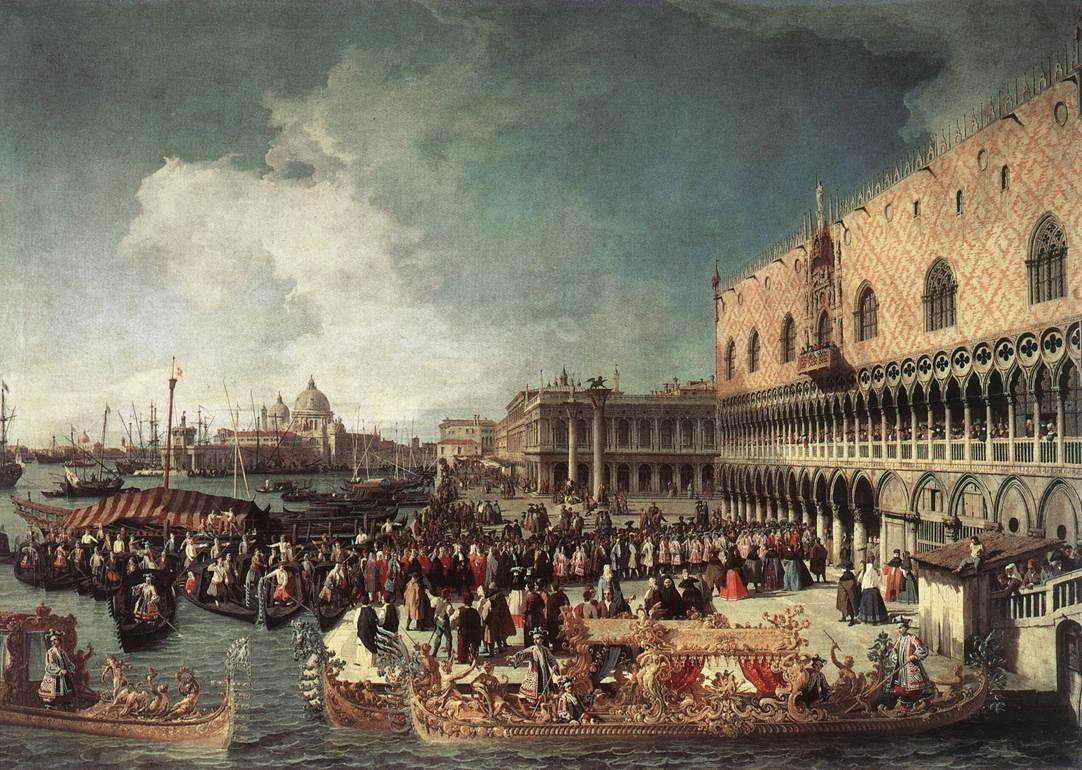 Recepção do Embaixador no Palácio dos Doges de Giovanni Antonio Canal