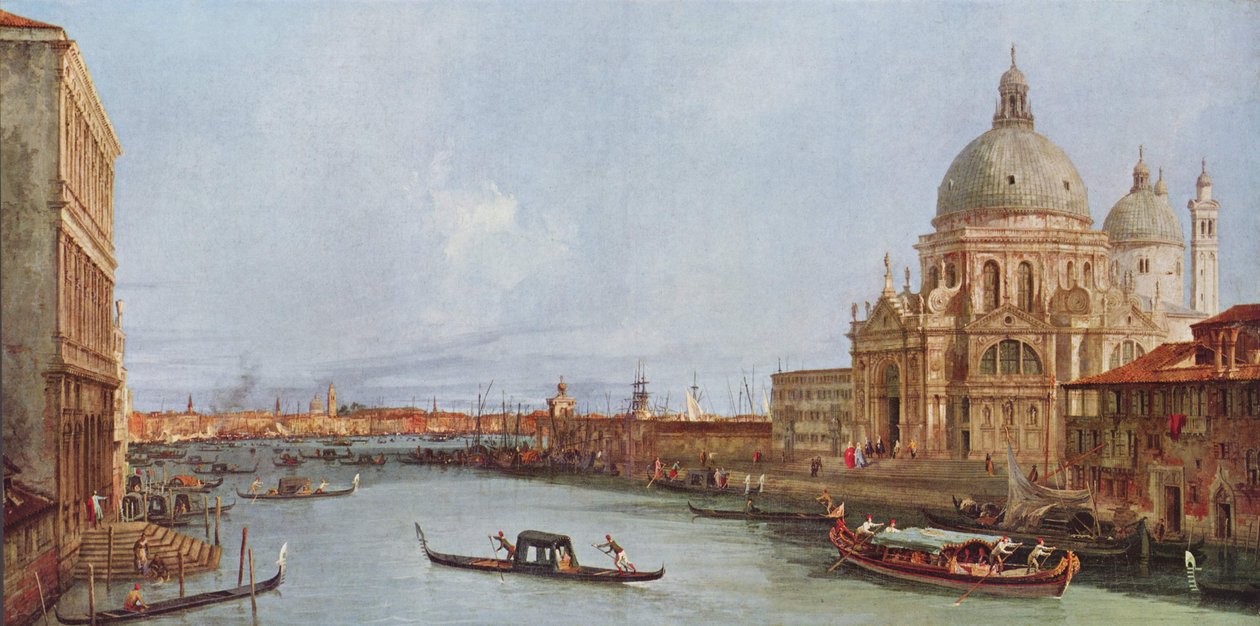 Santa Maria della Salute em Veneza a partir do Grand Canal aus de Giovanni Antonio Canal
