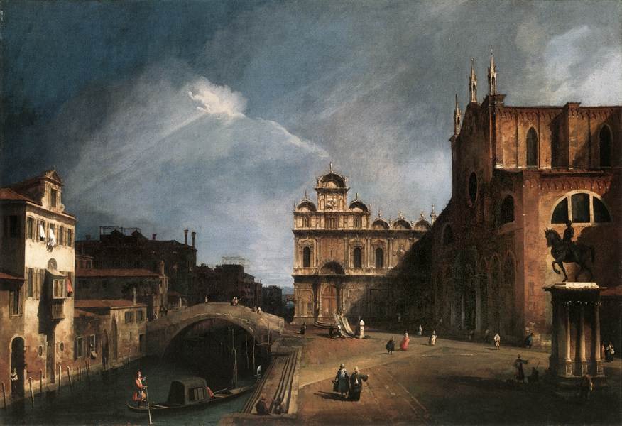 Santos João e Paulo e a Escola de San Marco de Giovanni Antonio Canal