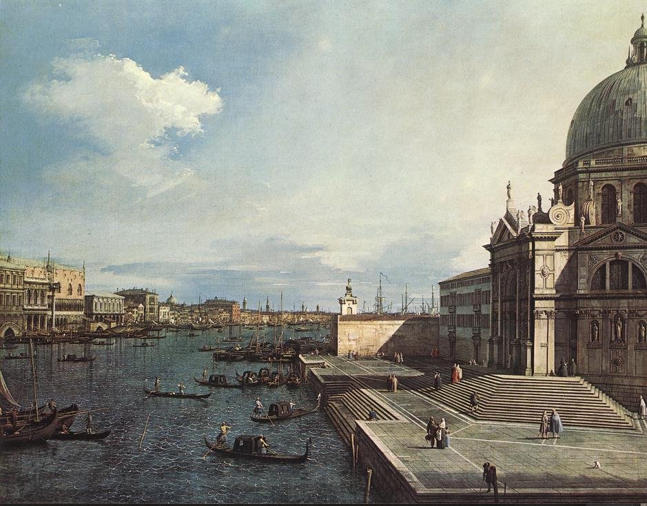 O Grande Canal na Igreja da Salute de Giovanni Antonio Canal