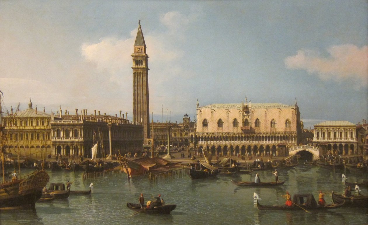 O Molo da Bacia de San Marco de Giovanni Antonio Canal