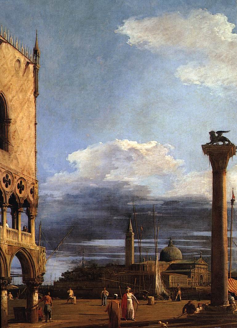A Piazzetta em direção a San Giorgio Maggiore de Giovanni Antonio Canal