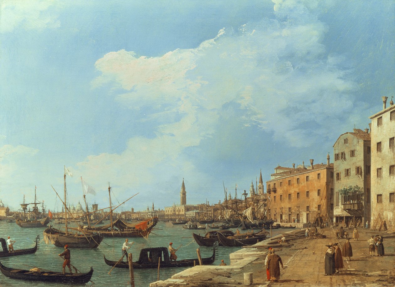 O Riva Degli Schiavoni, 1724-30 de Giovanni Antonio Canal