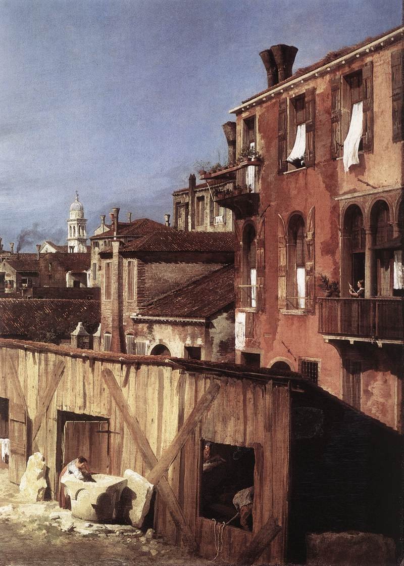 A jarda dos pedreiros de Giovanni Antonio Canal