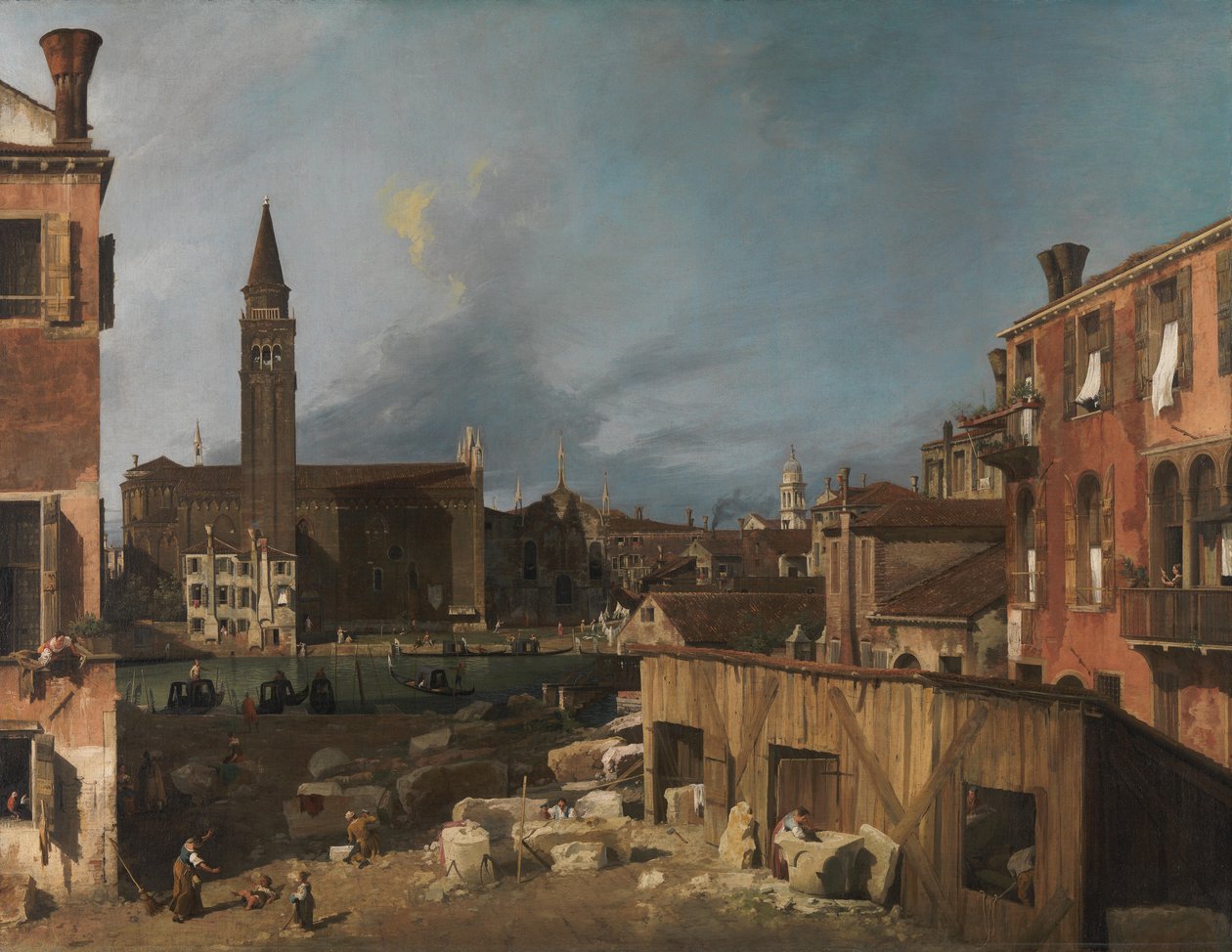 A jarda dos pedreiros de Giovanni Antonio Canal