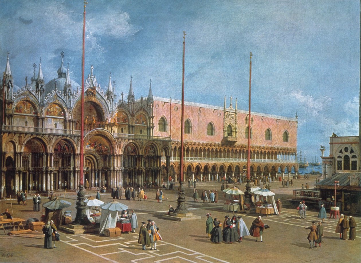 Veneza - a praça de São Marcos de Giovanni Antonio Canal