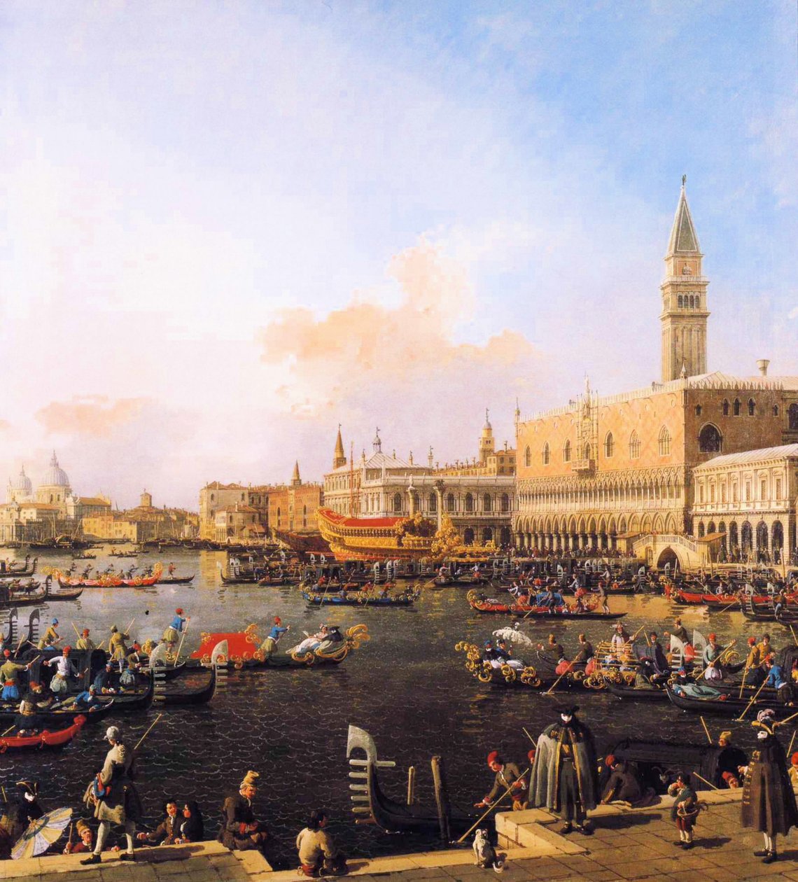 Veneza, bacia de São Marcos no dia da ascensão de Giovanni Antonio Canal