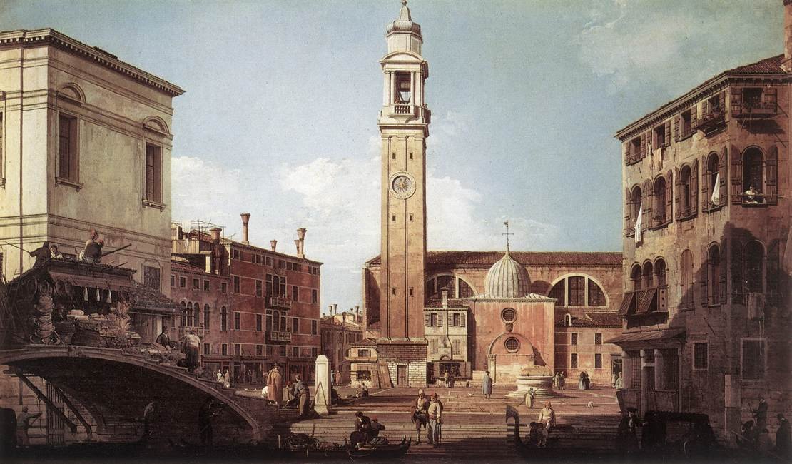 Vista, de, campo, santi, apostoli de Giovanni Antonio Canal