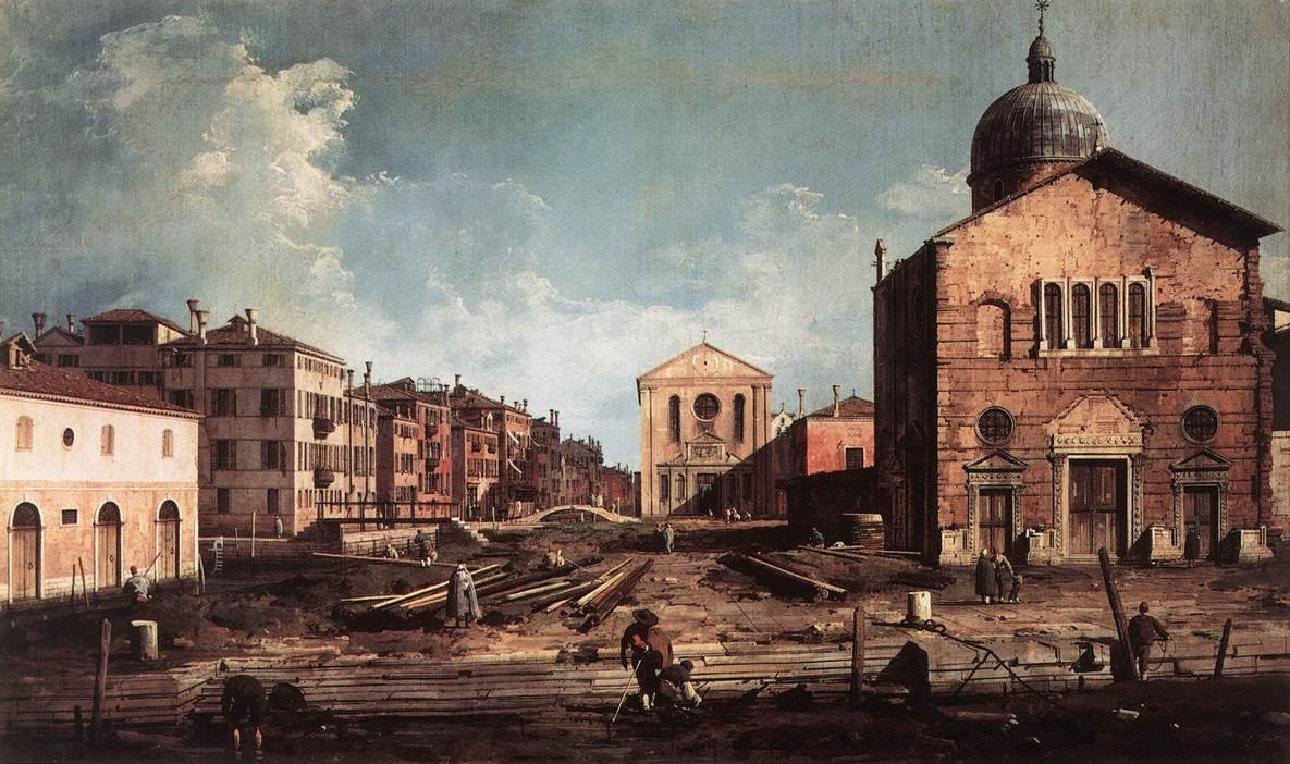 Vista de San Giuseppe di Castello de Giovanni Antonio Canal
