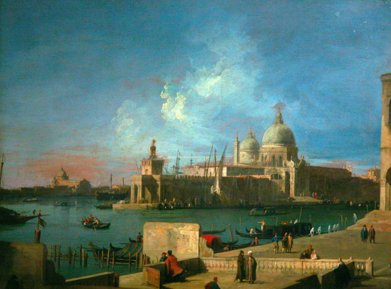 Vista, de, santa maria, della, saudação de Giovanni Antonio Canal