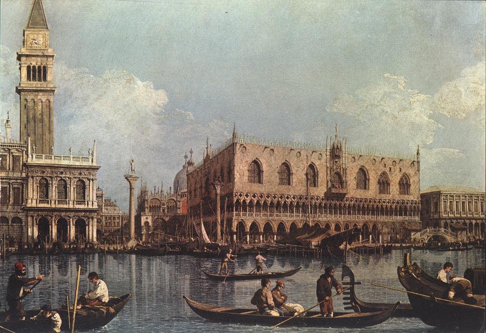 Vista da bacia de San Marco de Giovanni Antonio Canal