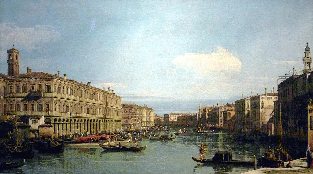 Vista do Grande Canal de Giovanni Antonio Canal