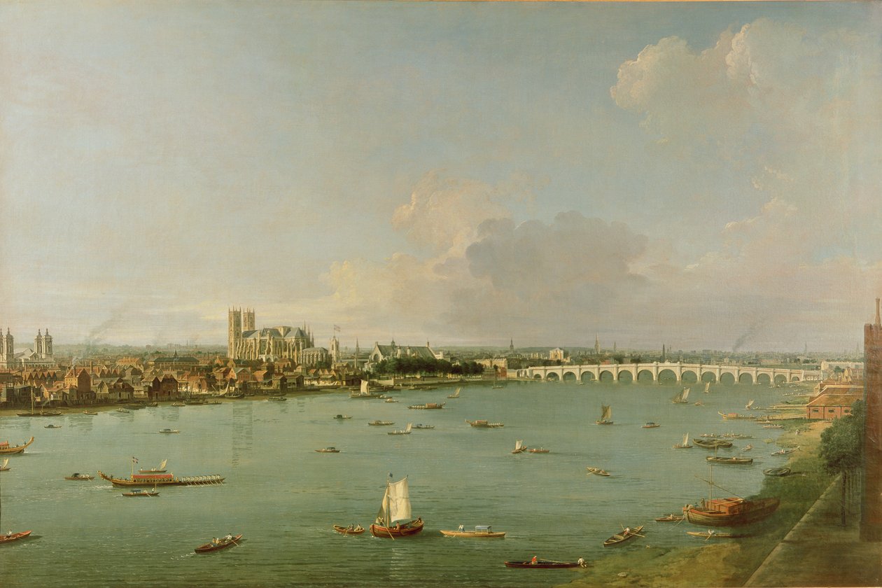 Vista, thames, sul, rio de Giovanni Antonio Canal