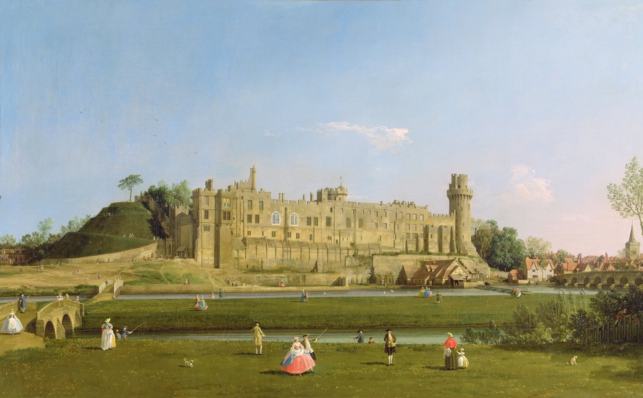 Castelo de Warwick, c.1748-49 de Giovanni Antonio Canal