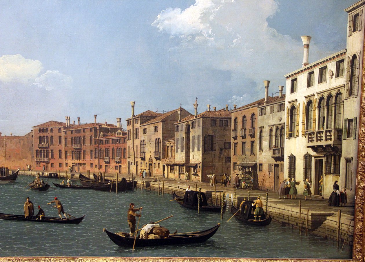 vista do canal de santa chiara em Veneza de Giovanni Antonio Canal