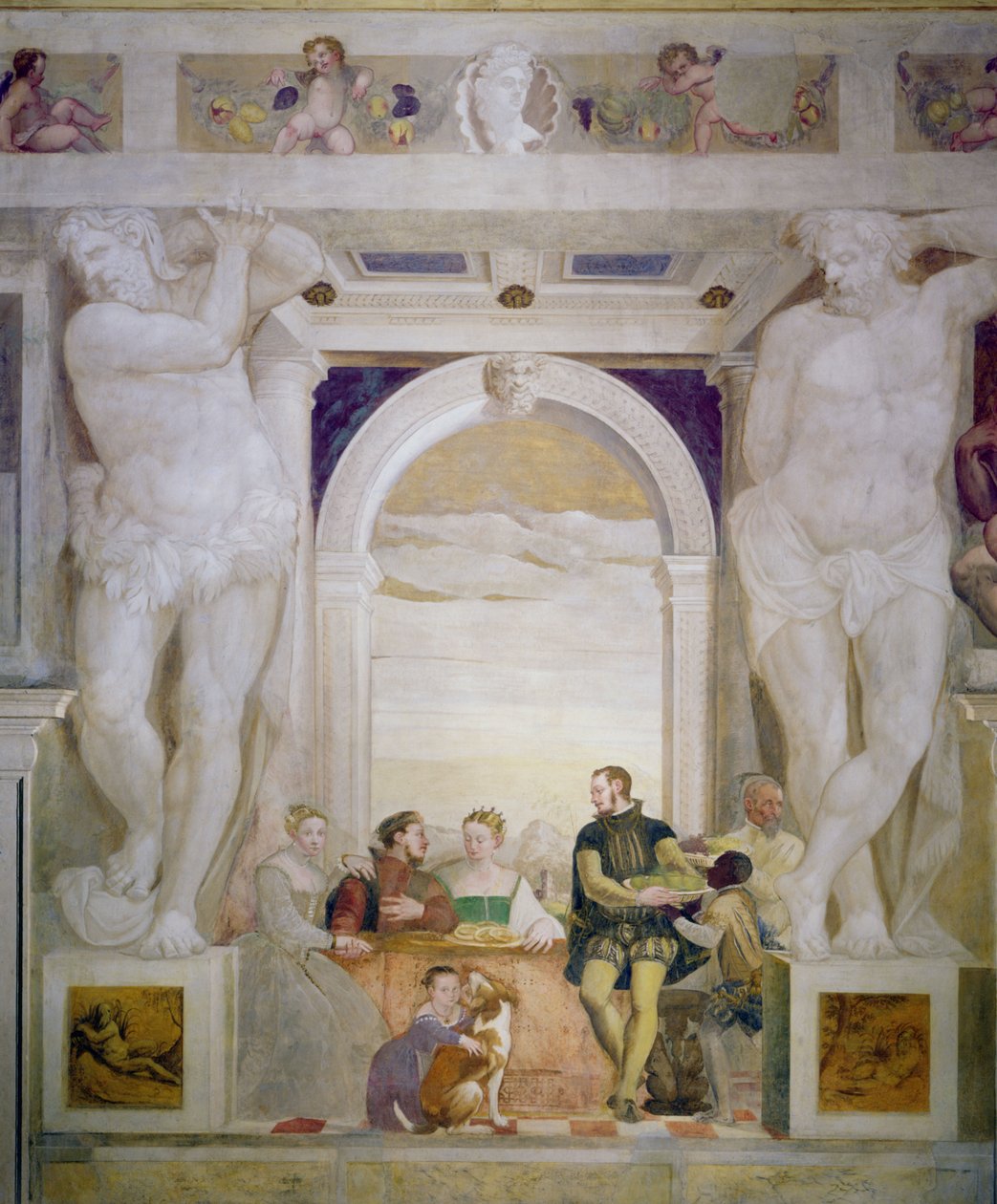 Café da manhã no Villa de Giovanni Antonio Fasolo
