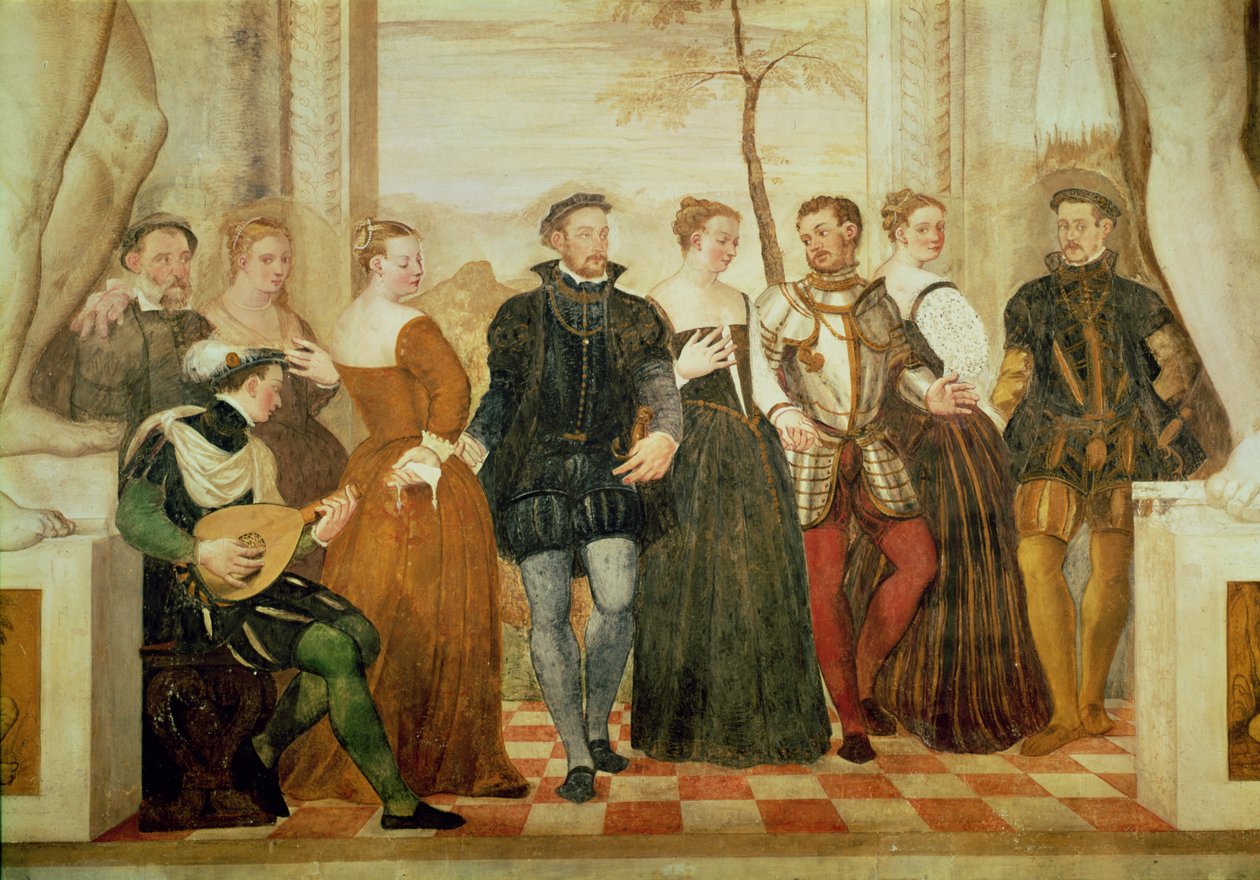 Convite para a dança, 1570 de Giovanni Antonio Fasolo
