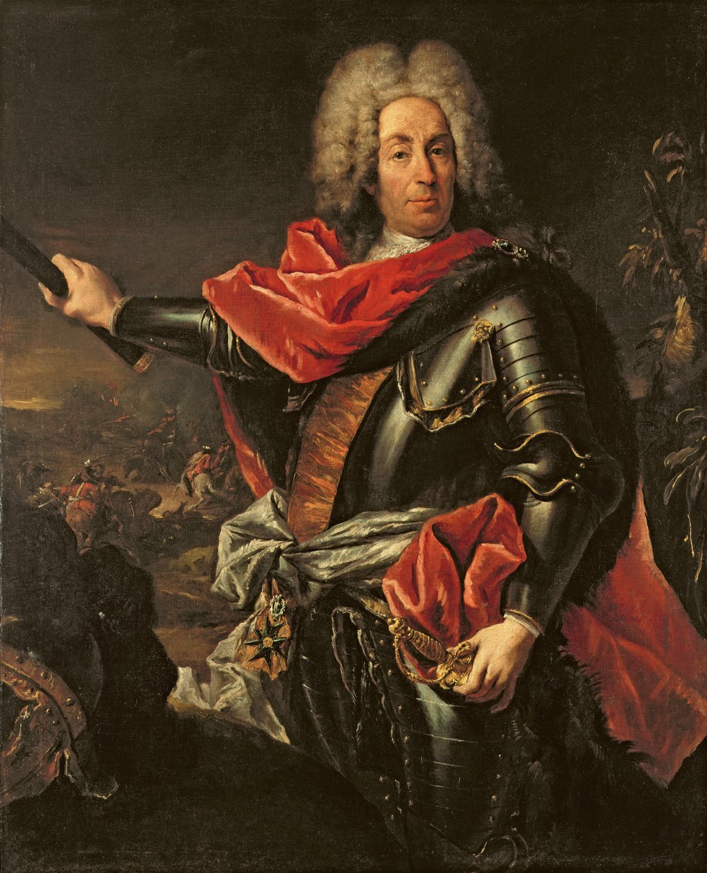 Conde Geral Johann Matthias von der Schulenburg de Giovanni Antonio Guardi