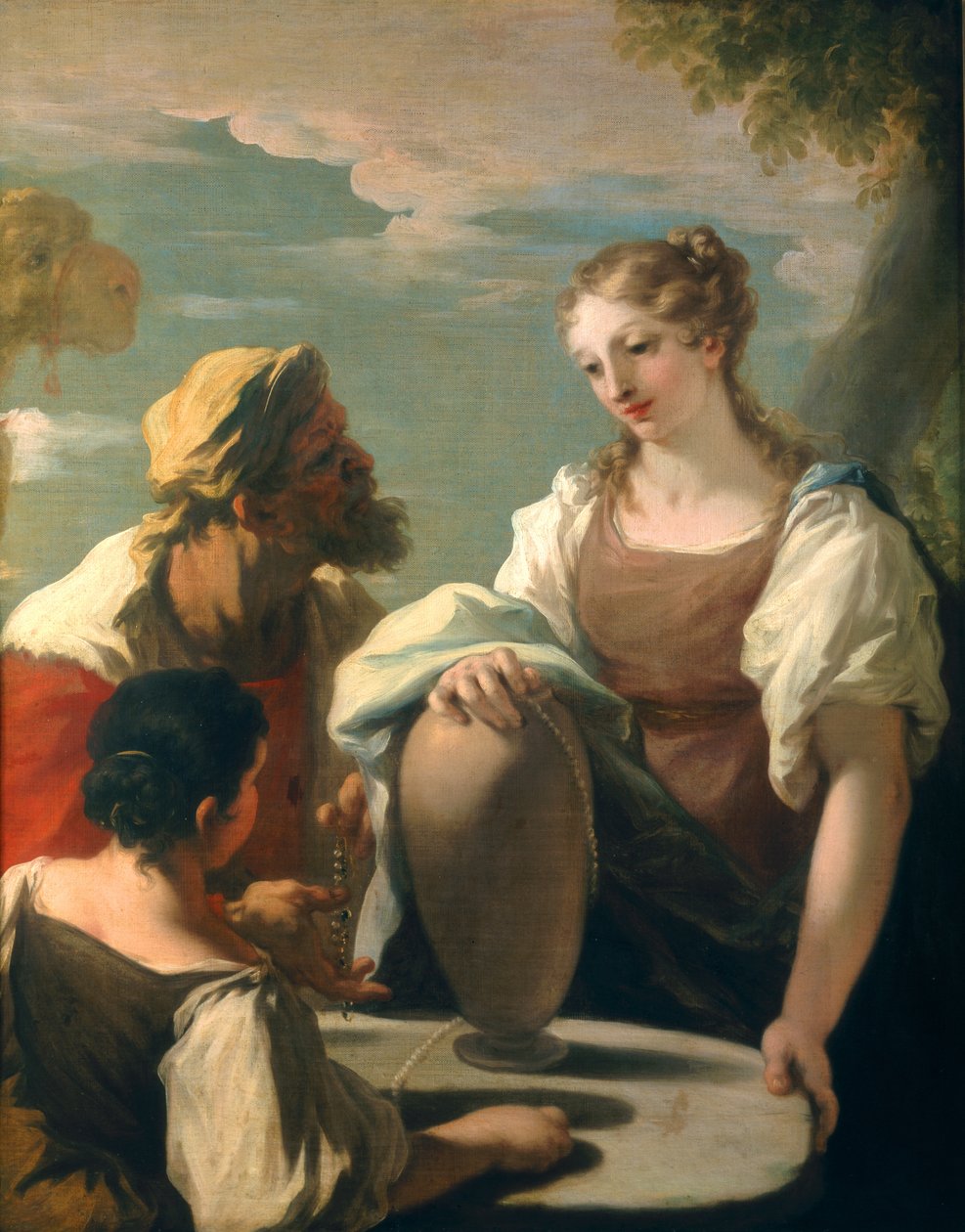 Rebecca no poço de Giovanni Antonio Pellegrini