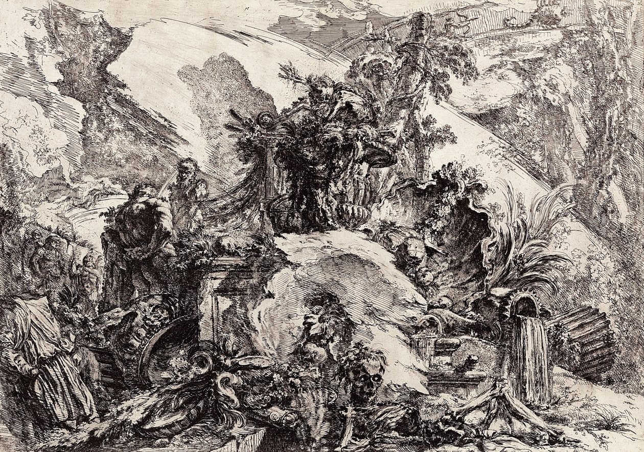 Os esqueletos de Giovanni Battista Piranesi