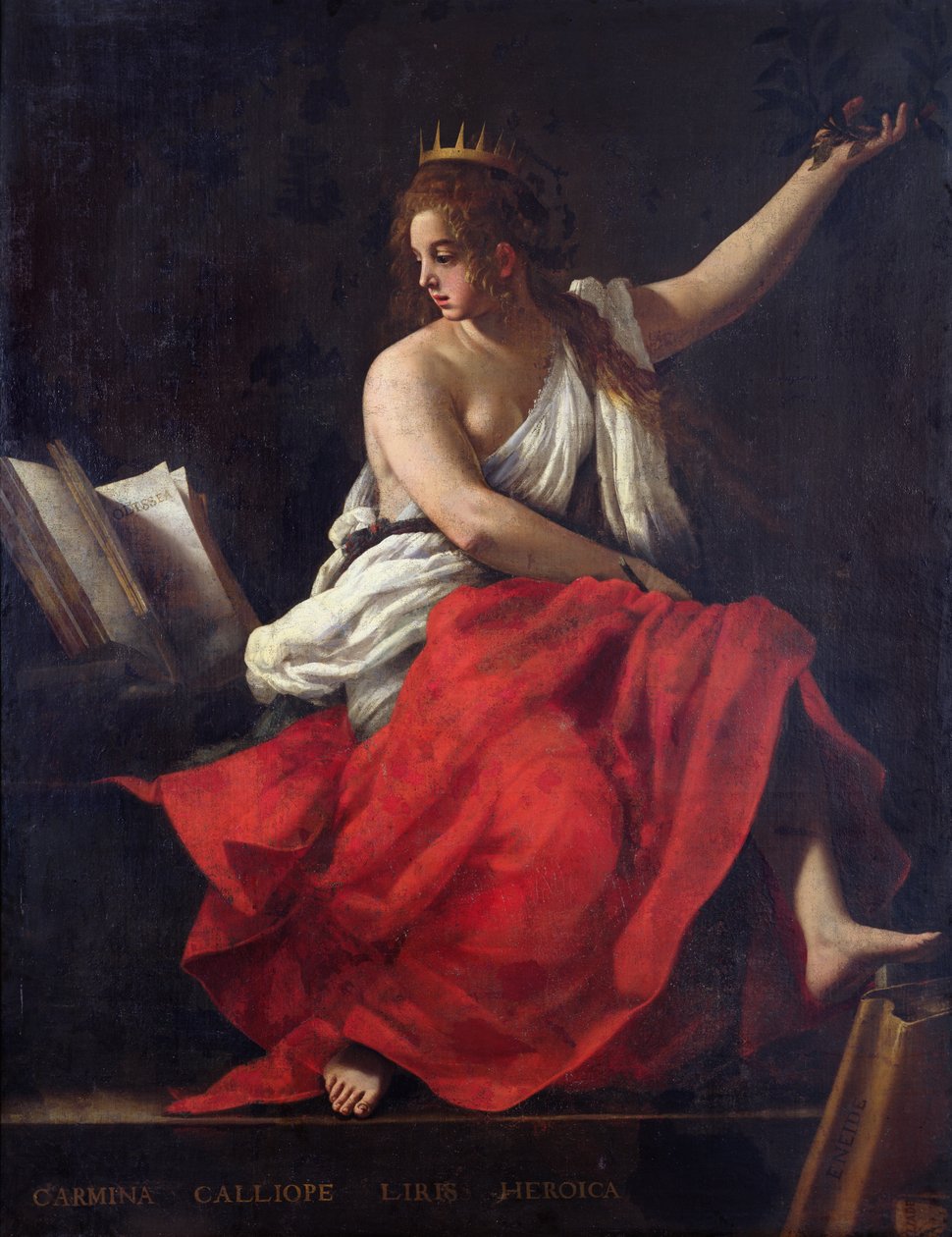 Calliope, musa da poesia épica de Giovanni Baglione