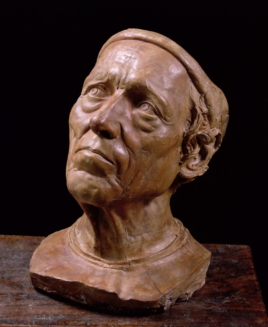 Busto de retrato de Girolamo Benivieni (cera) de Giovanni Bastianini