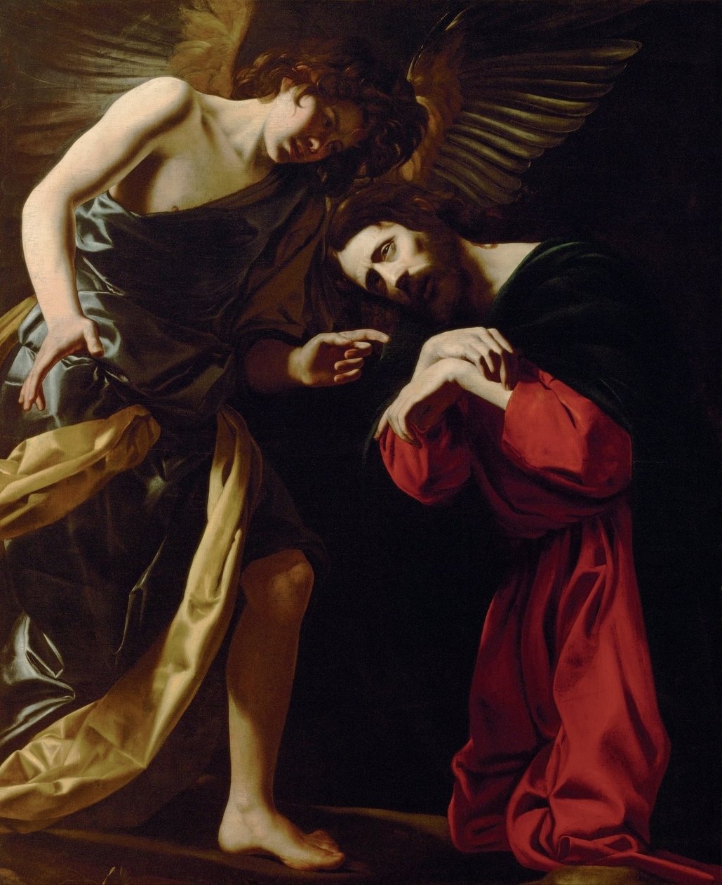 Cristo no Monte das Oliveiras (o medo da morte de Cristo) de Giovanni Battista Caracciolo
