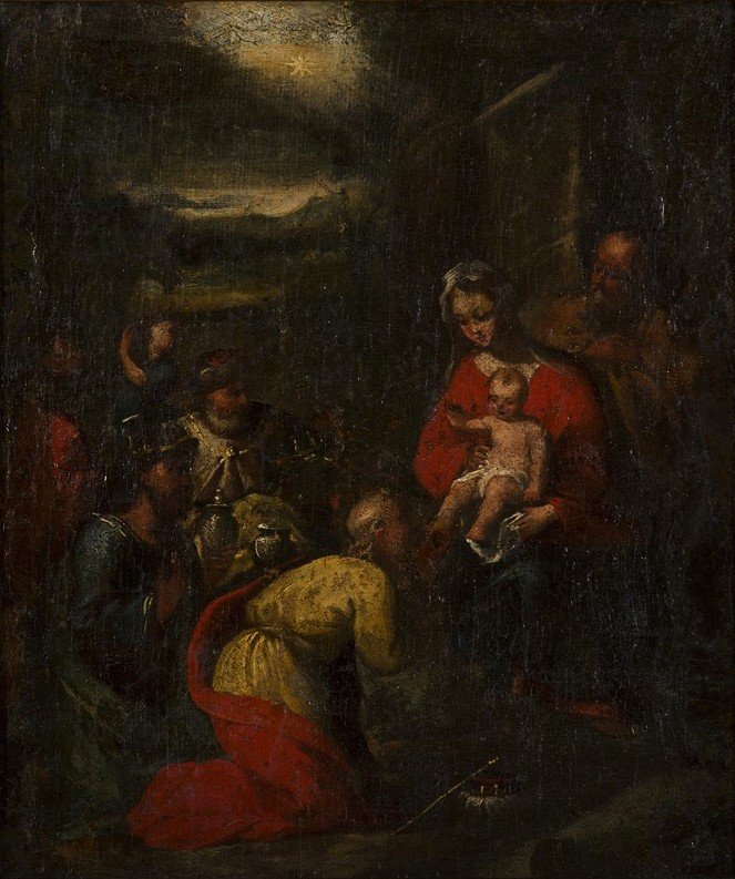 Adoração dos Magos de Giovanni Battista Carlone
