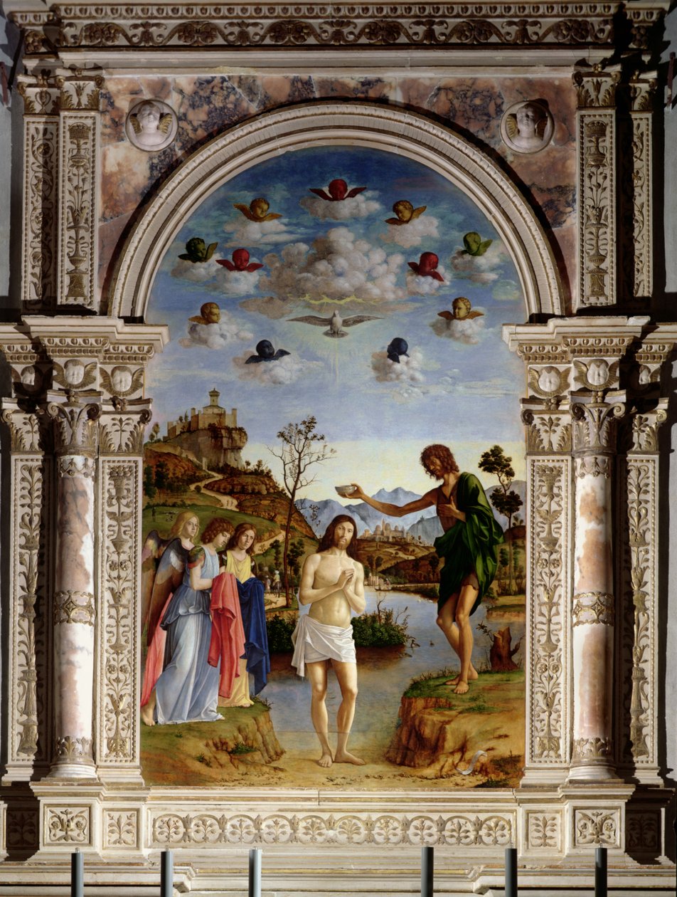 O batismo de Cristo de Giovanni Battista Cima da Conegliano