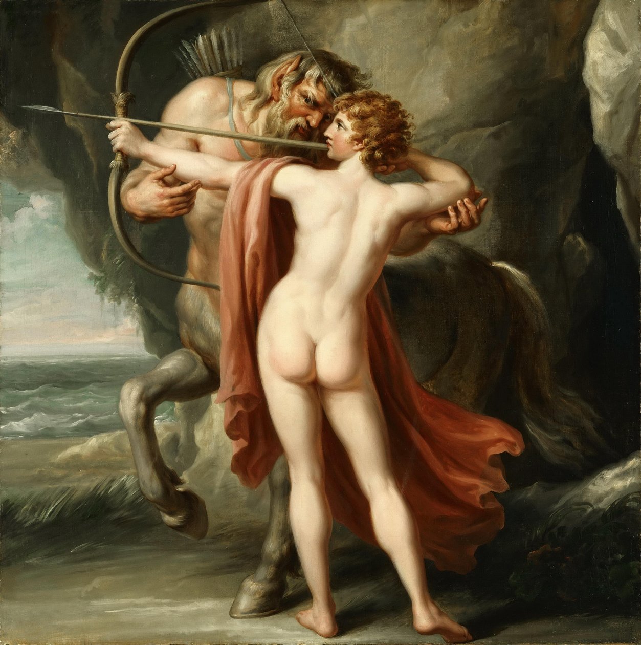 Quíron Instruindo Aquiles no Arco de Giovanni Battista Cipriani